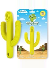 Linda's Essentials Cactus Baby Teething Toy Toothbrush